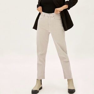 Everlane Way Hi Jean in Ecru